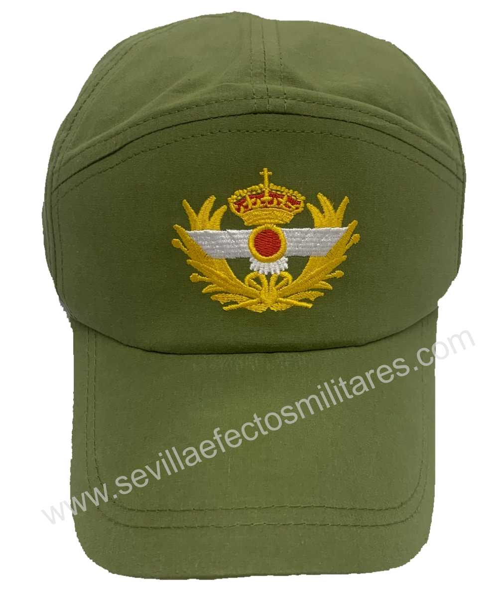 Gorra Vuelo Piloto Ejército del Aire verde